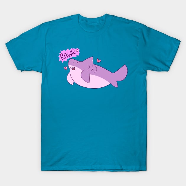 "Rawr" Shark T-Shirt by saradaboru